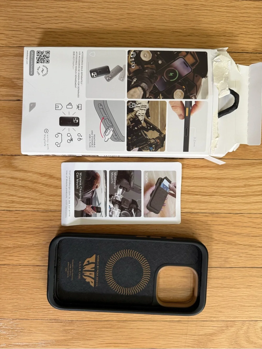 GREAT condition Peak Design Gnar Case for iPhone 16 Pro - Black (open box)